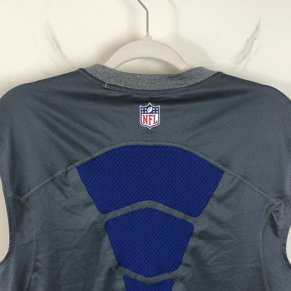 New York Giants Nike NFL On Field Sleeveless Shirt Mens XXL Gray Football Vented